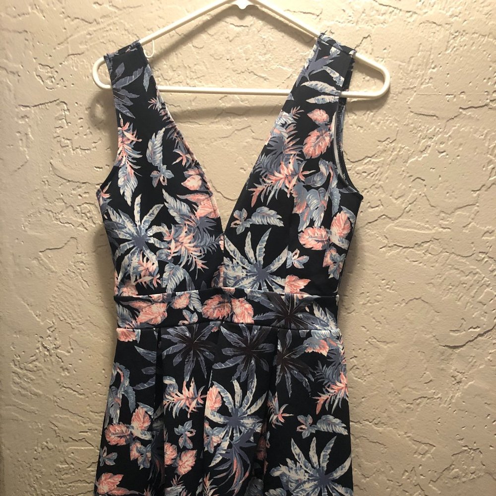 forever 21 black floral dress